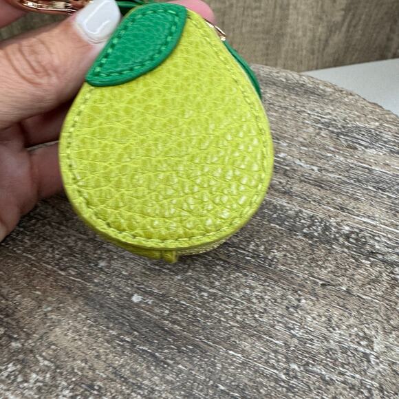 Pear Pouch Purse Charm Fruit Keychain NeW FAST SHIP - Picture 2 of 5